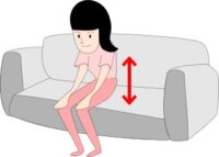 ソファーで足のむくみをとる方法２